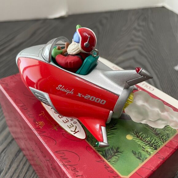 Vintage Hallmark Keepsake Ornament Sleigh X-2000 Handcrafted Christmas Holiday - Picture 9 of 11